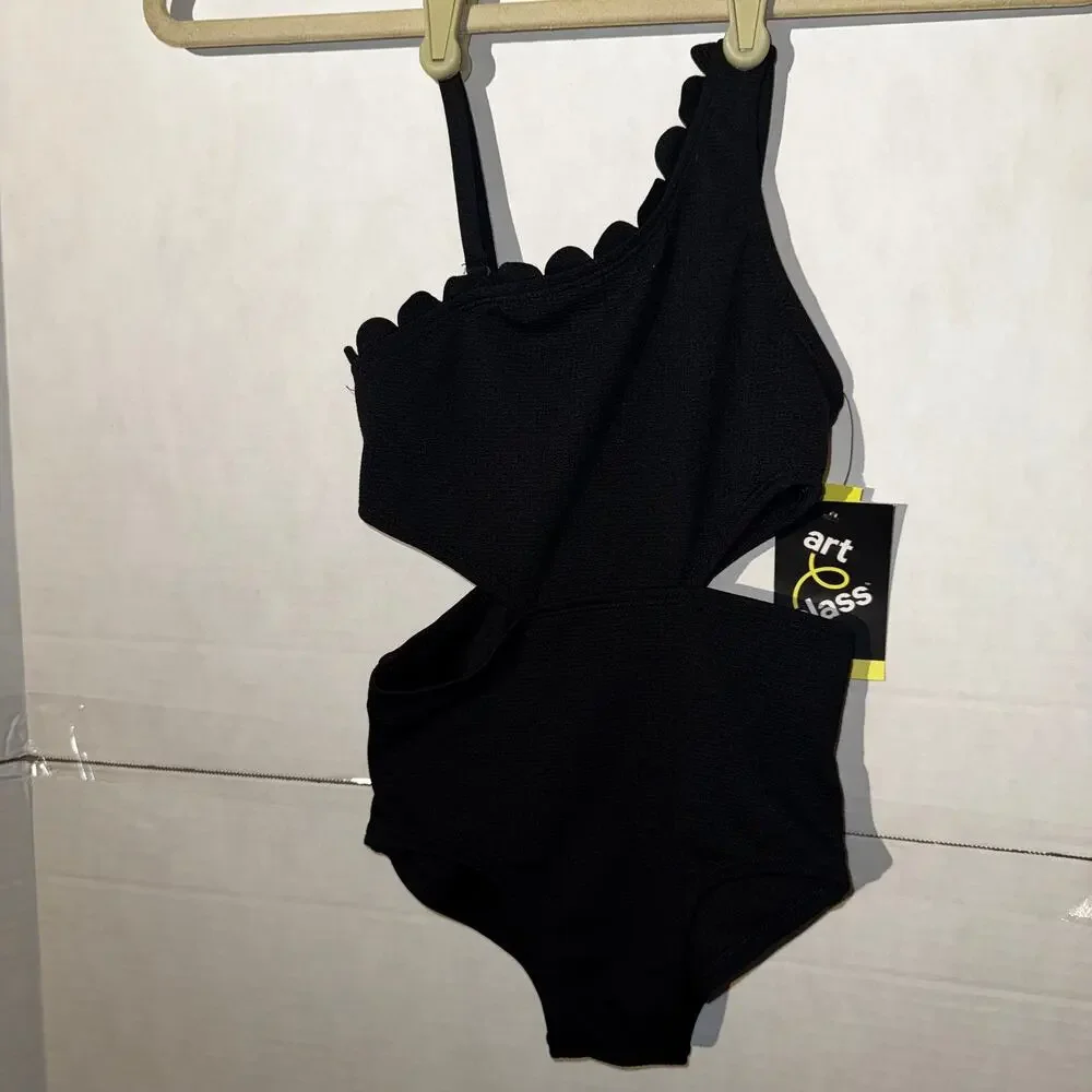 NWT Art Class black swimsuit girls 4/5